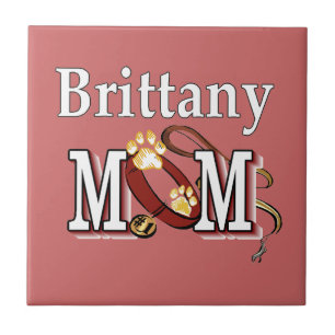 Brittany Dog MAMA Fliese