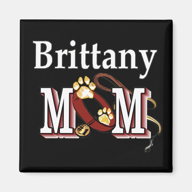 Brittany Dog MAMA Magnet (Vorne)