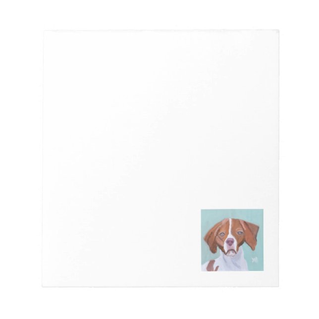 Brittany Dog Notizblock (Vorderseite)