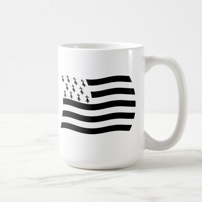Brittany-Flaggen-Tasse Tasse (Rechts)