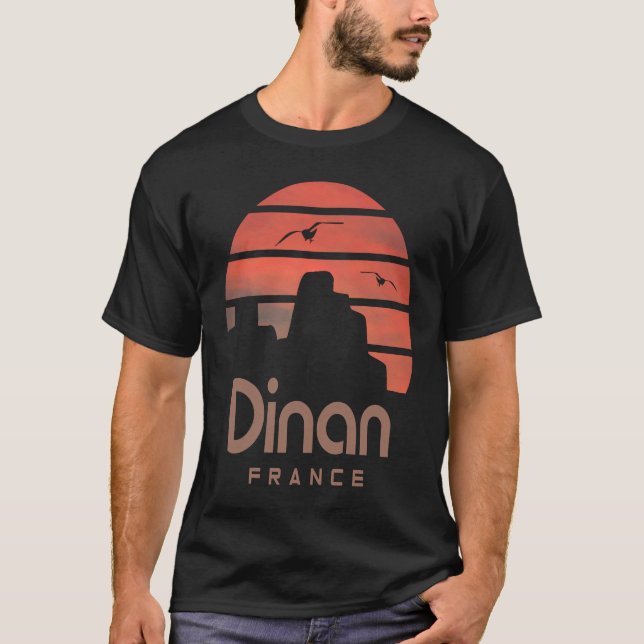 Brittany France Dinan T-Shirt (Vorderseite)