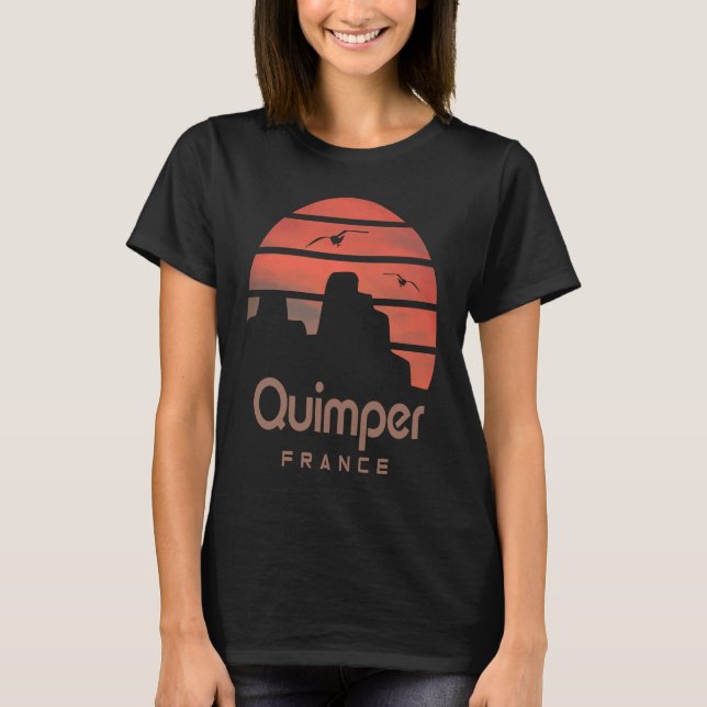 Brittany France Quimper T-Shirt (Vorderseite)