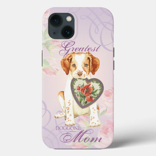 Brittany Heart Mama Case-Mate iPhone Hülle (Rückseite)