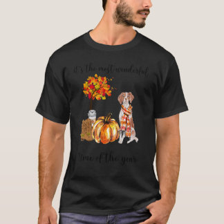 Brittany Hund die wunderbarste Zeit des Jahres Pum T-Shirt