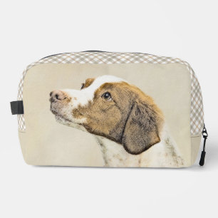 Brittany Painting Orange Roan Spaniel Niedlich Dog Waschbeutel