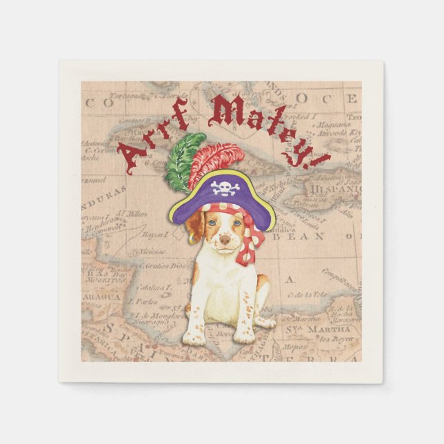 Brittany Pirate Serviette (Vorderseite)