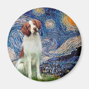 Brittany Spaniel 3 - Sternennacht Magnet