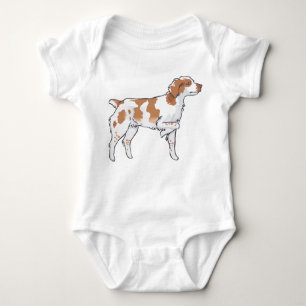 Brittany Spaniel Baby Strampler