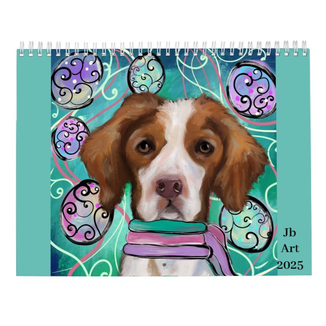 Brittany Spaniel Calendar Kalender (Rückseite)