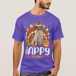 Brittany Spaniel Dog Halloween Weihnachtskalender T-Shirt