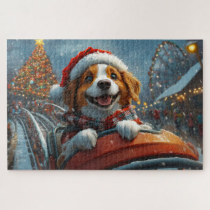 Brittany Spaniel Dog Weihnachten Puzzle