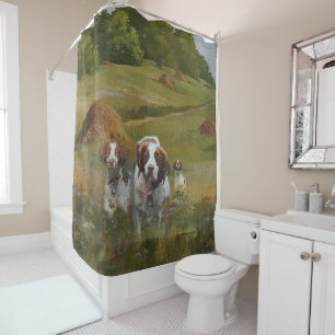 Brittany Spaniel Duschvorhang