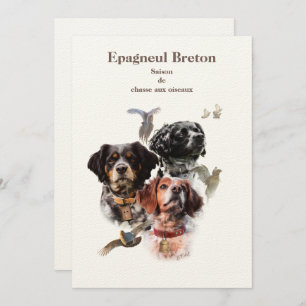 Brittany Spaniel Einladung
