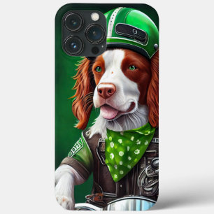 Brittany Spaniel Fahrrad St. Patrick's Day Case-Mate iPhone Hülle