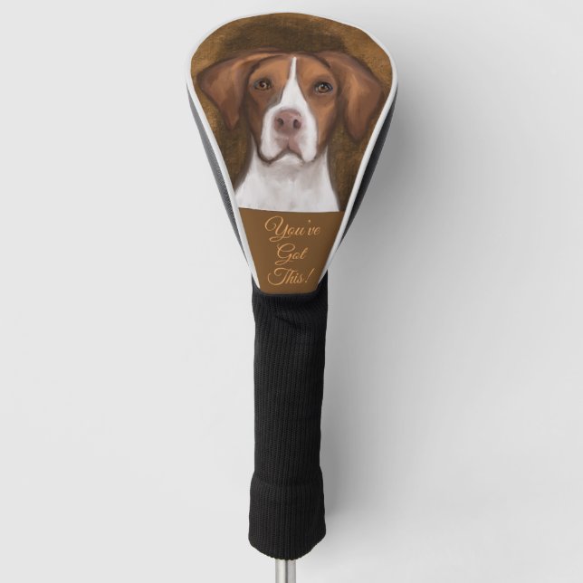 Brittany  Spaniel  Golf Headcover (Vorderseite)