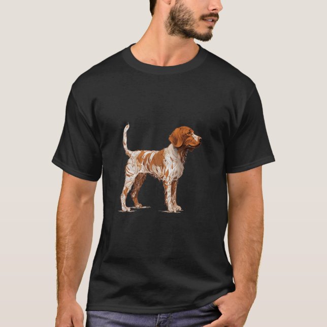 Brittany Spaniel Hund für Hundefreunde aus der Bre T-Shirt (Vorderseite)