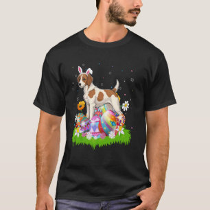 Brittany Spaniel Hund Ostereier-Suche Bunny Ohr Ei T-Shirt