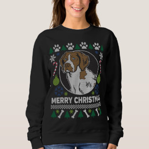 Brittany Spaniel Hunde Breed Ugly Weihnachtssüßer Sweatshirt