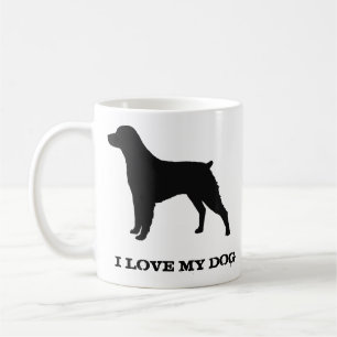 Brittany Spaniel Hunde Rasse Silhouetten Custom Tasse