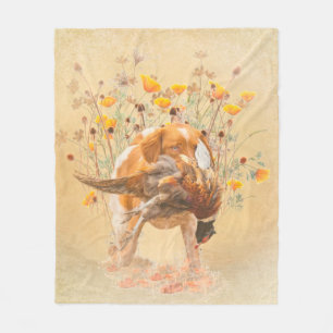 Brittany Spaniel, Jagd Fasan Coffee Tasse T-Sh Fleecedecke