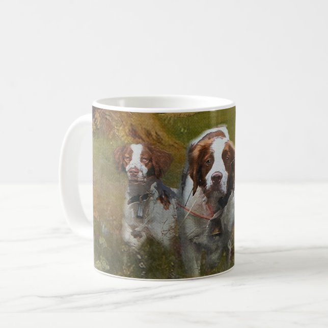 Brittany Spaniel Kaffeetasse (Vorderseite Links)