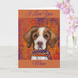 Brittany Spaniel Karte