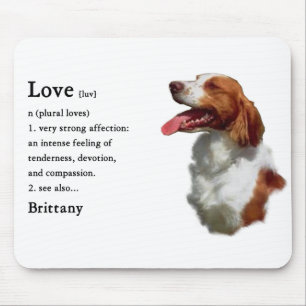 Brittany Spaniel Kunstgeschenke Mousepad