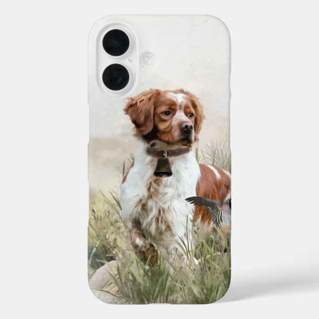 Brittany Spaniel , Leidenschaft für Vögel Case-Mate iPhone Hülle (Rückseite)