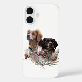 Brittany Spaniel , Leidenschaft für Vögel iPhone 16 Hülle