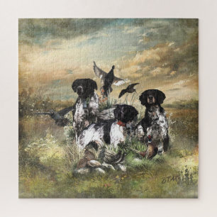 Brittany Spaniel , Leidenschaft für Vögel Puzzle