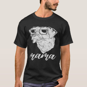 Brittany Spaniel Mama Mama Vintag T-Shirt