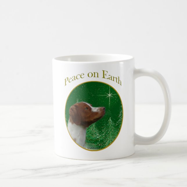 Brittany Spaniel Peace Tasse (Rechts)