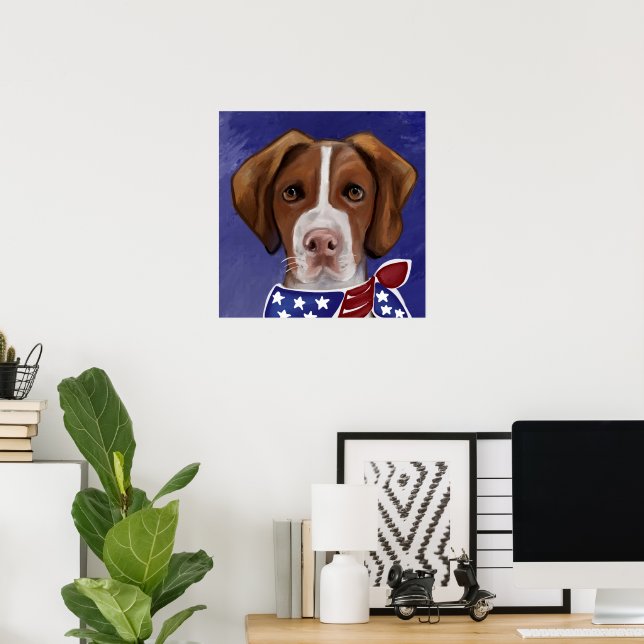 Brittany Spaniel Poster (Heimbüro)