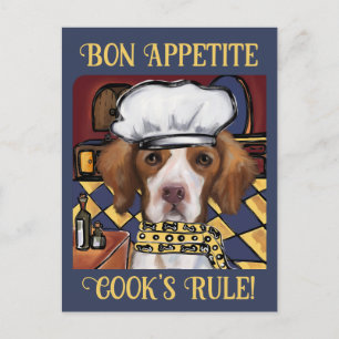 Brittany Spaniel Postkarte