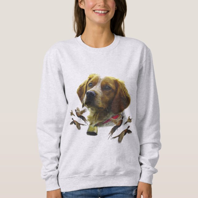 Brittany Spaniel  Sweatshirt (Vorderseite)