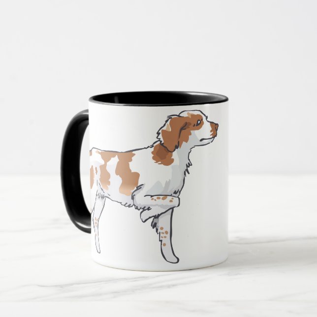 Brittany Spaniel Tasse (Vorderseite Links)