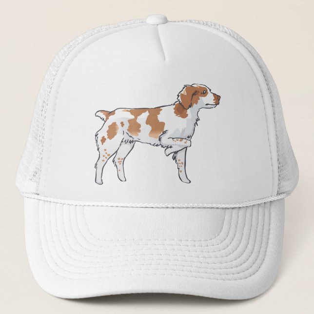 Brittany Spaniel Truckerkappe (Vorderseite)