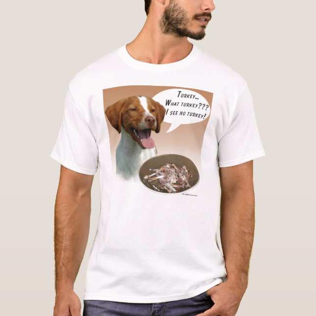 Brittany Spaniel Türkei T-Shirt (Vorderseite)
