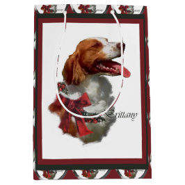 Brittany Spaniel Weihnachten Mittlere Geschenktüte