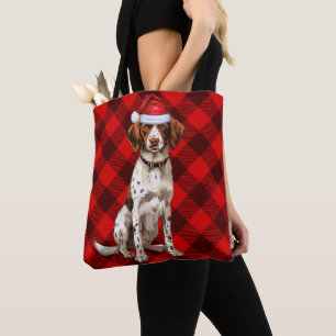 Brittany Spaniel Weihnachts Hund Rot Saisonale Kar