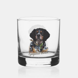 Brittany Spaniel Whiskyglas