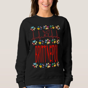 Brittnepoo I Liebe My Brittnepoo Brittany Spaniel Sweatshirt