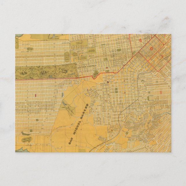 Britton and Rey's Guide Map Postkarte (Vorderseite)