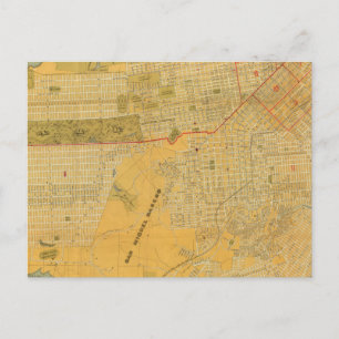 Britton and Rey's Guide Map Postkarte