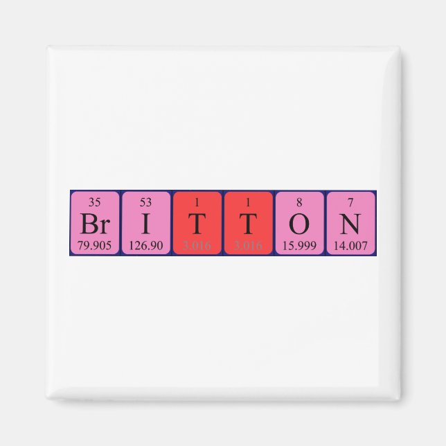 Britton Periodenmagnet Magnet (Vorne)