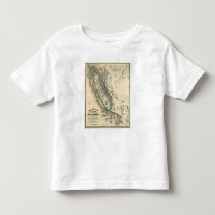 Britton und Reys Karte von Kalifornien Kleinkind T-shirt