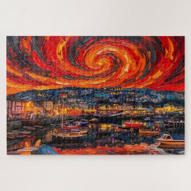 Brixham Hafen: Gallery Edition Solar Vortex Puzzle (Horizontal)