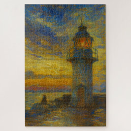Brixham Hafen Leuchtturm Turner Style Art Puzzle