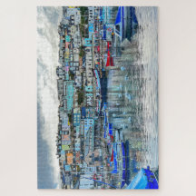 Brixham Hafen Schwäne: Küste von Devon 1000er Puzz
