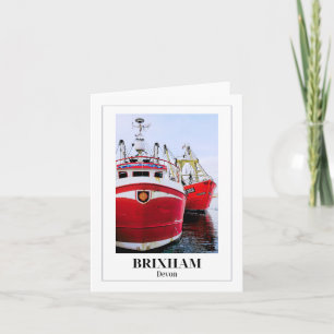 Brixham Harbour, English Riviera, Devon Karte